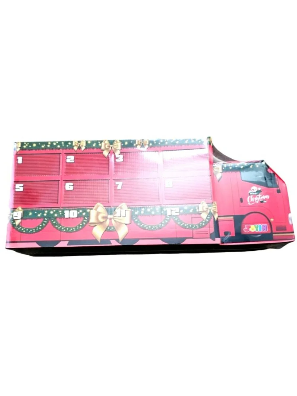 Christmas Advent Calendar Truck With 24 Mini Toy Cars For Kids Ages 3+ Festive R